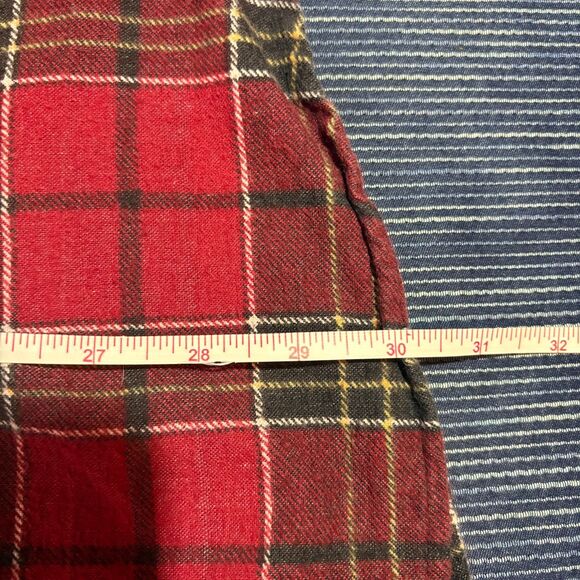 Haband Vintage Flannel Shirt, Men’s XXT Red Black Plaid Cottagecore Grunge - Picture 6 of 6